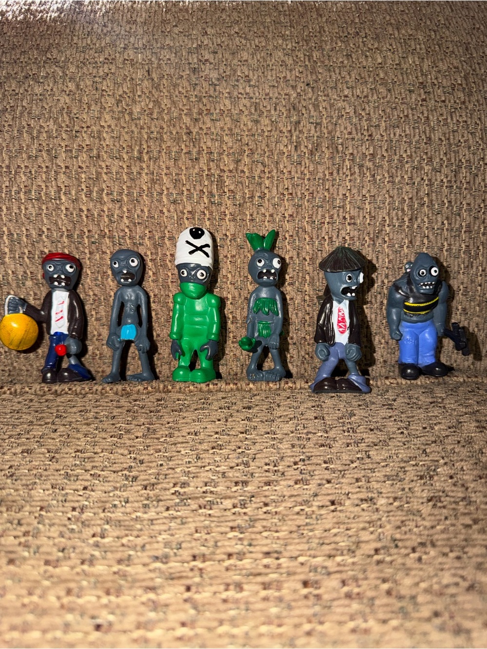 Collectible Kids Zombie Action Figure Set - Green & Gray Characters